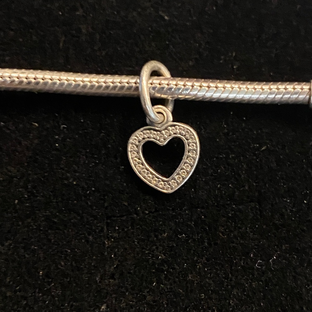 PANDORA Pave CZ Heart Charm